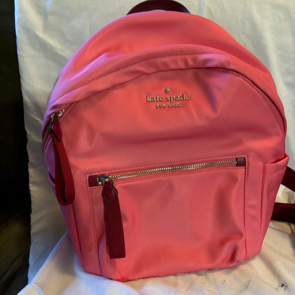 NWOT Kate Spade of New York Medium Size Pink Backpack w/Lots of Pockets
